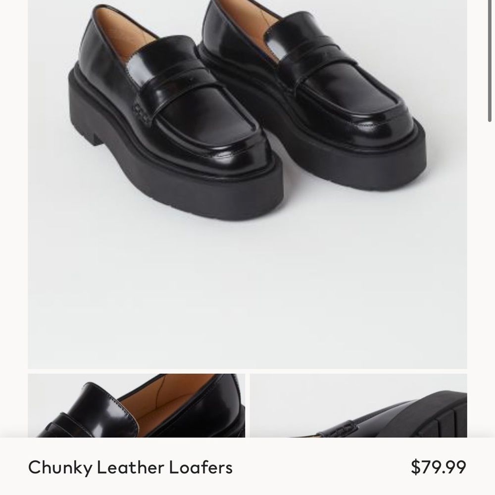 H &M Platform loafers